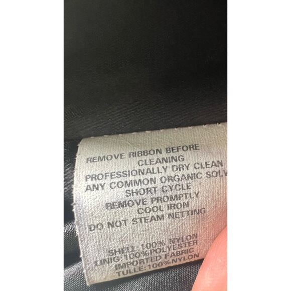 VTG 90s JESSICA MCCLINTOCK GUNNE SAX Dress Strapless Black Lace Overlay Mini Sm - Picture 10 of 12